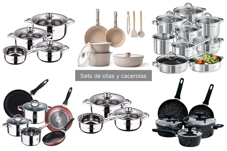 Mejores sets de ollas y cacerolas para cocinas de gas