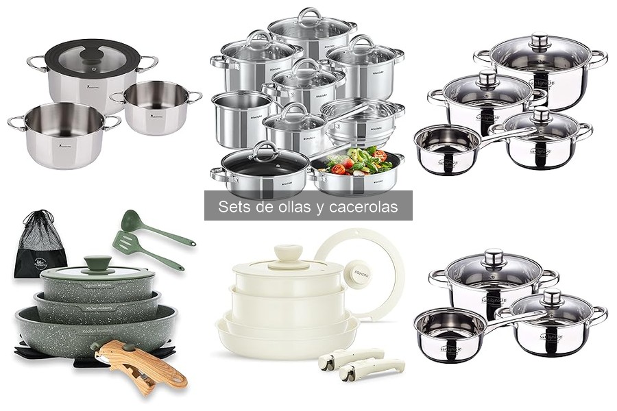 Mejores sets de ollas y cacerolas para cocinas de inducción