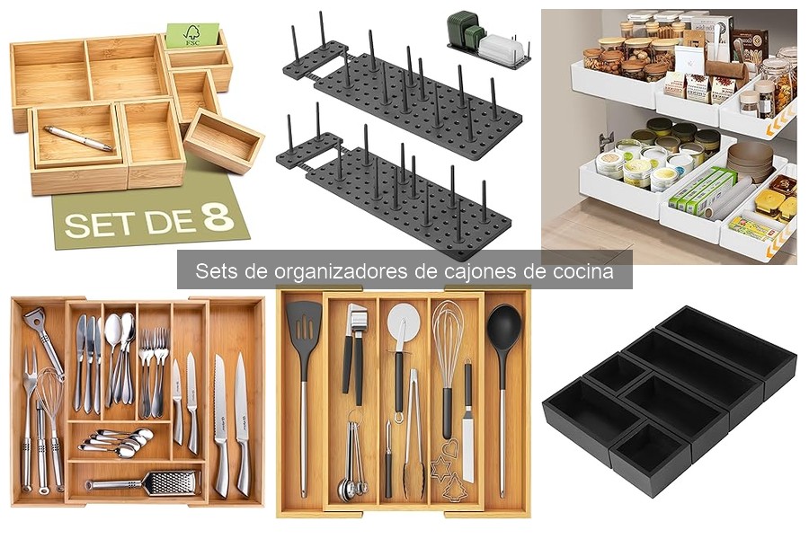 Mejores sets de organizadores de cajones para utensilios