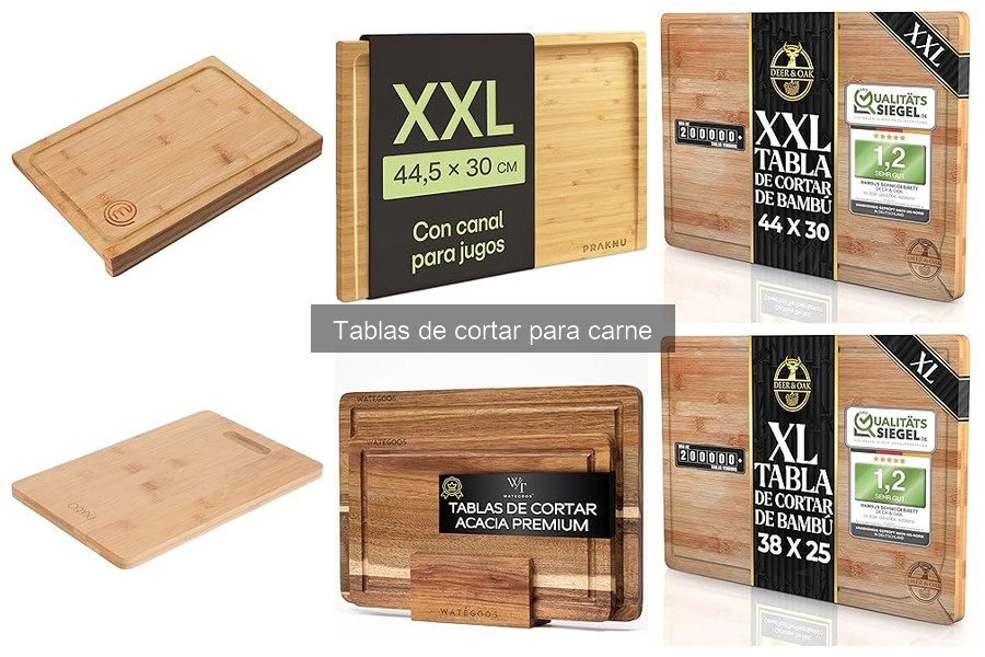 Mejores tablas de cortar para carne: uso casero y profesional