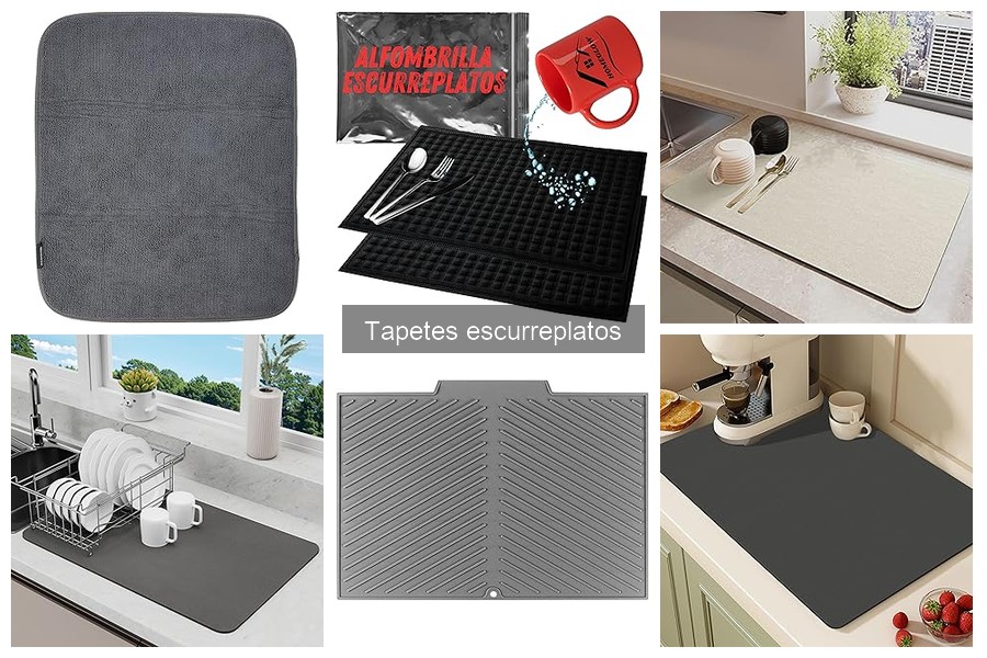 Mejores tapetes escurreplatos para cocinas pequeñas