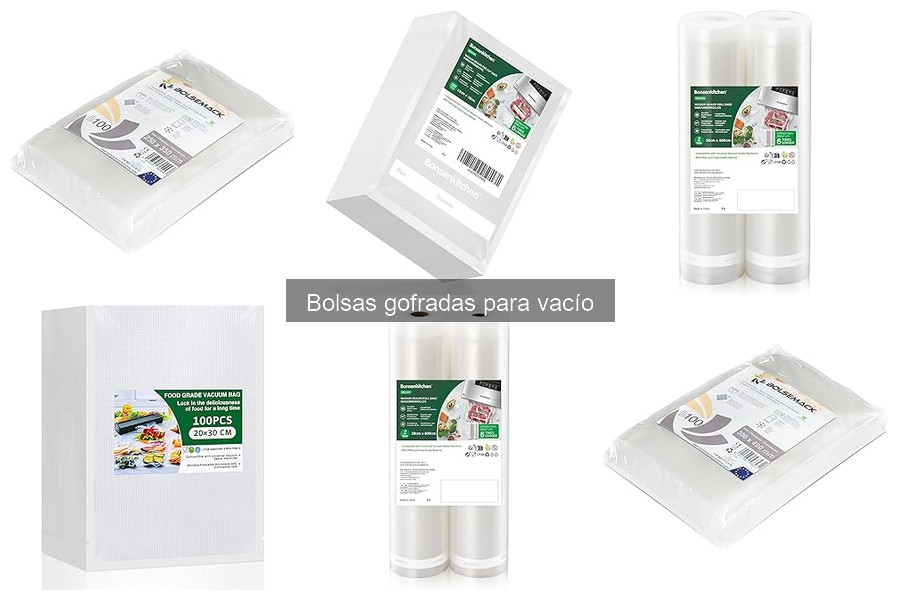 Ofertas y descuentos en bolsas gofradas para vacío