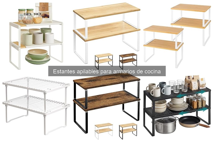 Organiza tu cocina: Estantes apilables para maximizar espacio