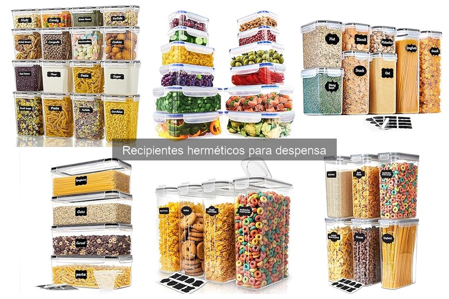 Organiza tu despensa con recipientes herméticos: consejos prácticos