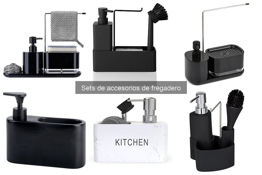 Precios promedio de sets de accesorios de fregadero en Amazon