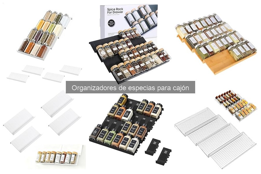 Problemas comunes al usar organizadores de especias para cajón