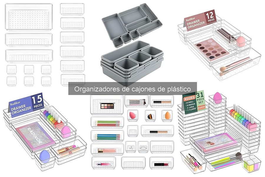 Problemas comunes con organizadores de cajones de plástico