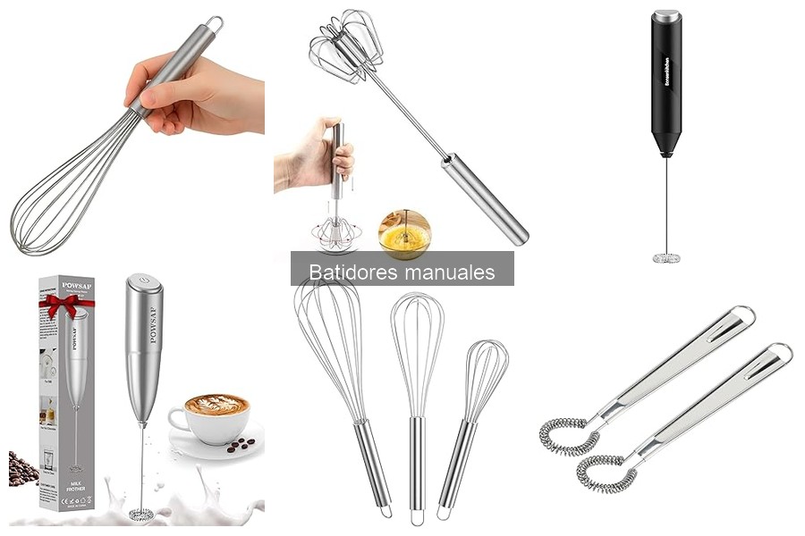 ¿Qué es un batidor manual y cómo se utiliza en la cocina?