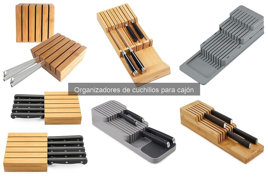 ¿Qué es un organizador de cuchillos para cajón?