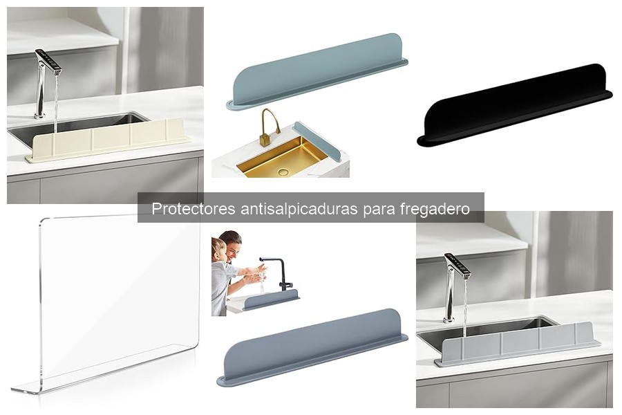 ¿Qué es un protector antisalpicaduras para fregadero?