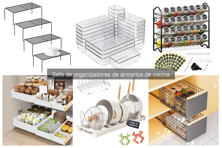 ¿Qué Incluye un Set de Organizadores de Armarios de Cocina?