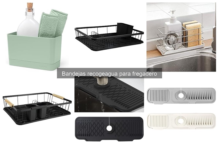 ¿Qué son las bandejas recogeagua para fregadero?
