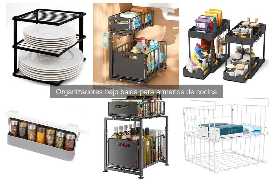 Qué son los organizadores bajo balda para armarios de cocina