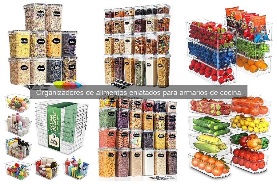 ¿Qué son los organizadores de alimentos enlatados?