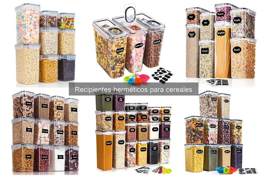 ¿Qué son los recipientes herméticos para cereales?
