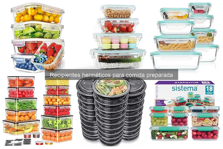 ¿Qué son los recipientes herméticos para comida preparada?