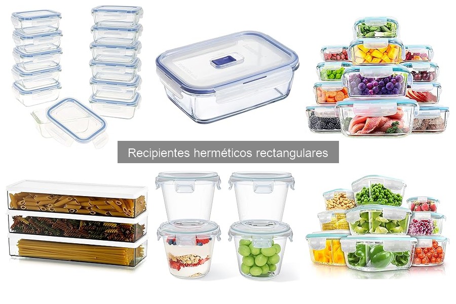¿Qué son los recipientes herméticos rectangulares?
