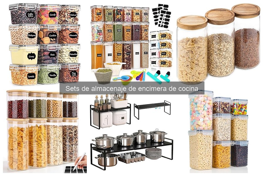 ¿Qué son los sets de almacenaje de encimera de cocina?
