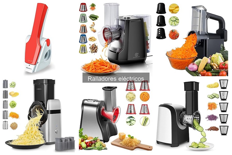 Ralladores eléctricos recomendados para principiantes en cocina