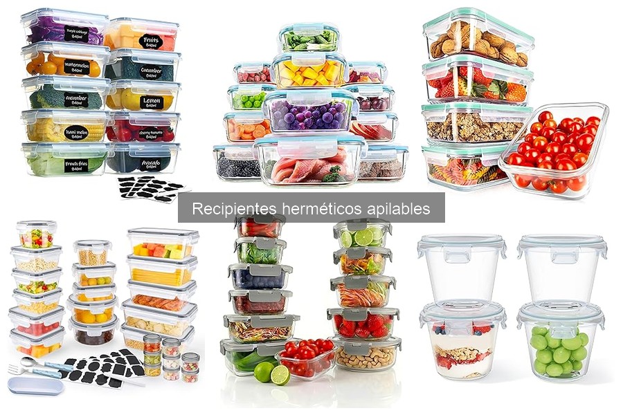 Recipientes herméticos apilables para almacenar líquidos eficaces