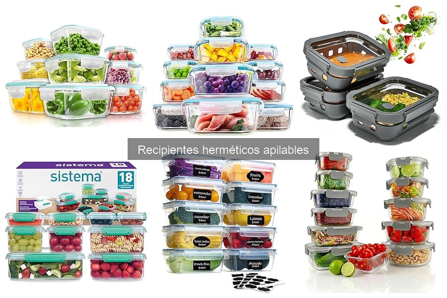 Recipientes herméticos apilables: ¿Son seguros para alimentos?