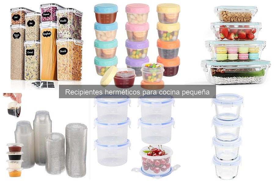 Recipientes herméticos para cocina pequeña: características y beneficios