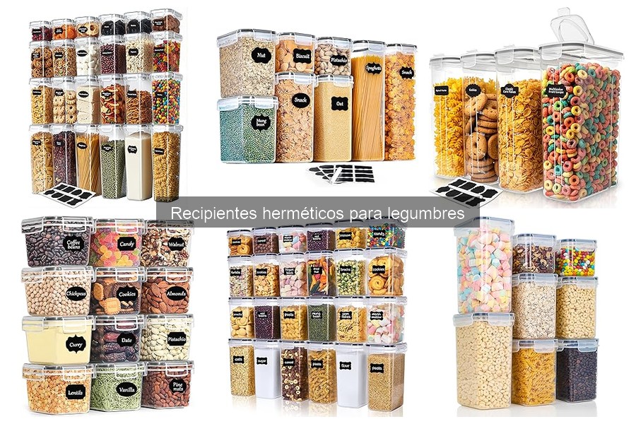 Recipientes herméticos para legumbres: características y beneficios