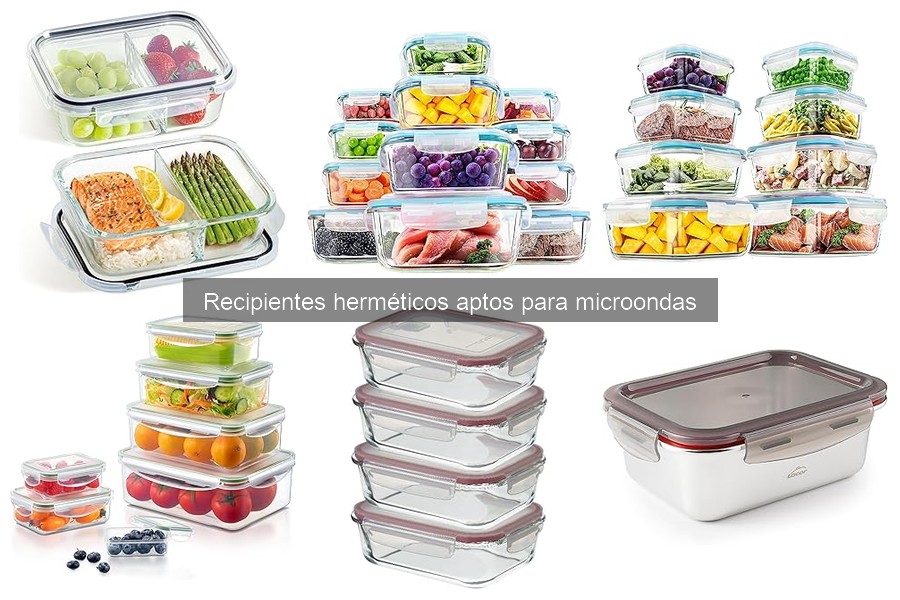 Recipientes herméticos para microondas que evitan derrames