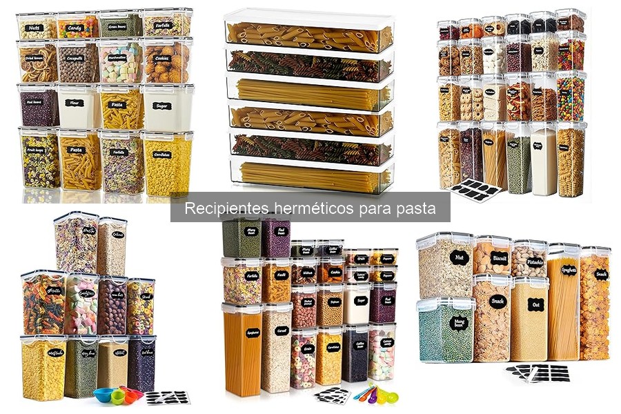 Recipientes herméticos para pasta: Beneficios y características