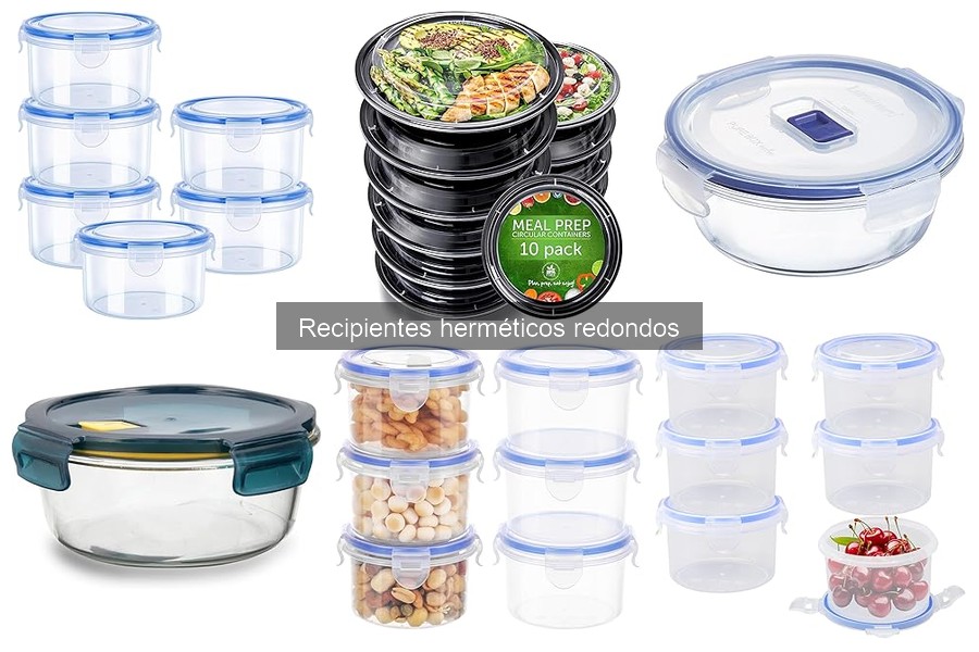 Recipientes herméticos redondos ideales para dietas específicas