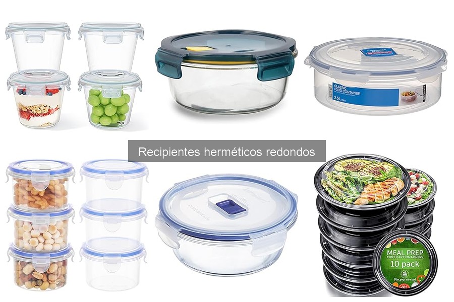 Recipientes herméticos redondos vs. recipientes de plástico normales