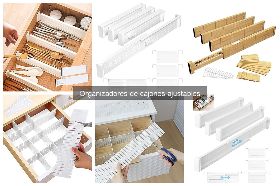 ¿Son efectivos los organizadores de cajones ajustables?
