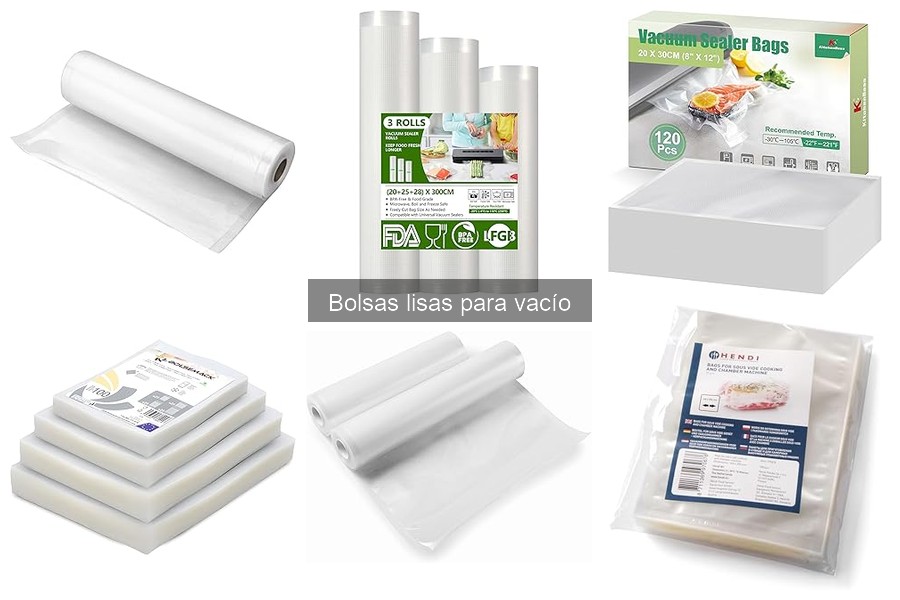 ¿Son reutilizables las bolsas lisas para vacío?