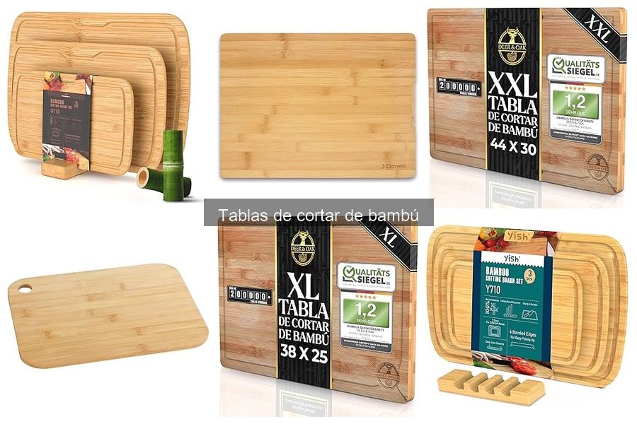 Tablas de cortar de bambú: ¿son aptas para alimentos?
