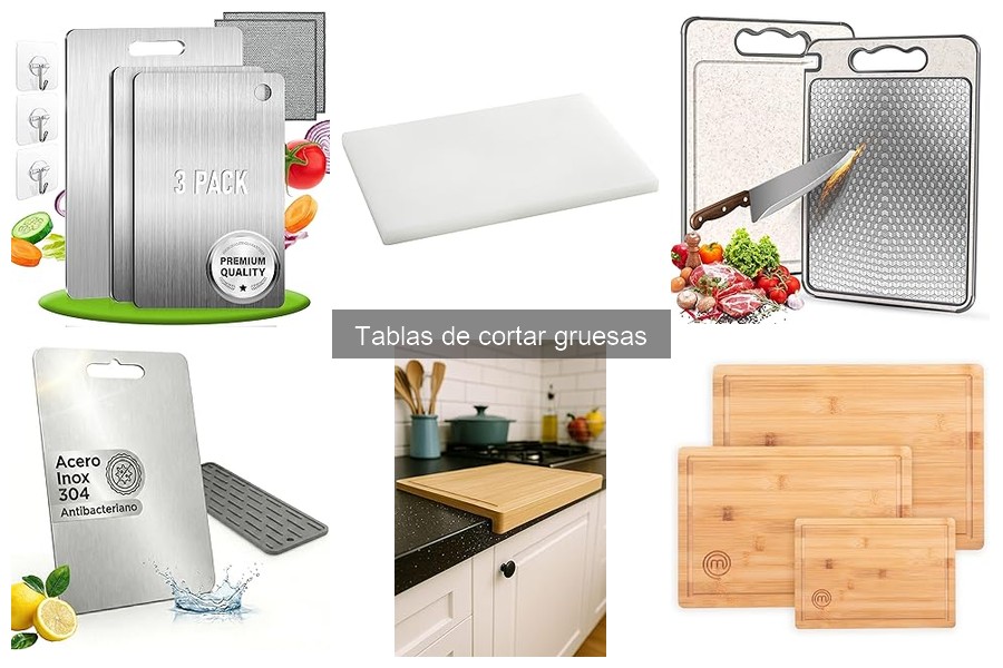 Tablas de cortar gruesas ideales para vegetarianos
