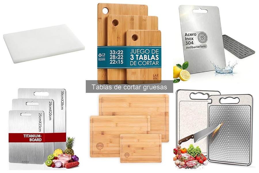 Tamaño ideal de tablas de cortar gruesas para cocinas pequeñas