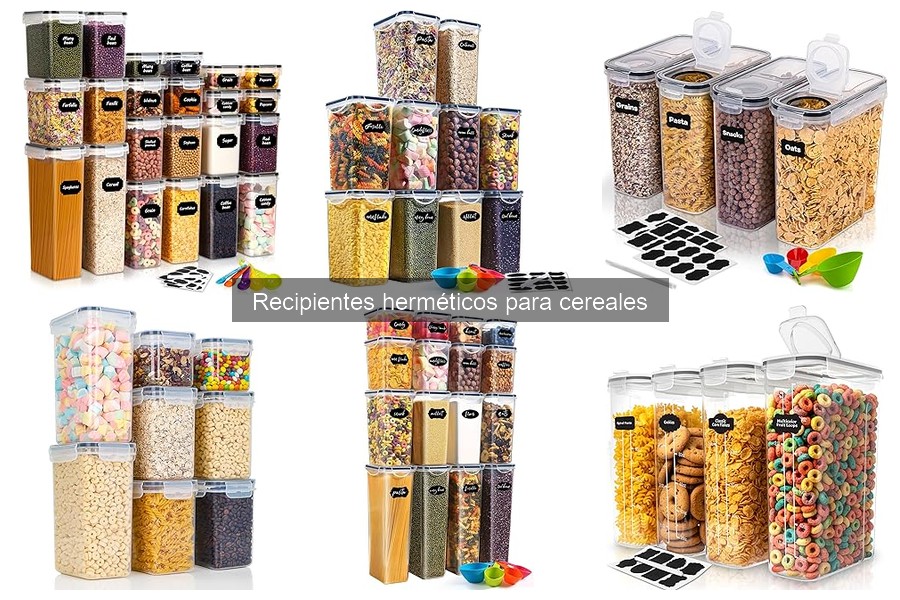 Tamaños Perfectos de Recipientes Herméticos para Cereales