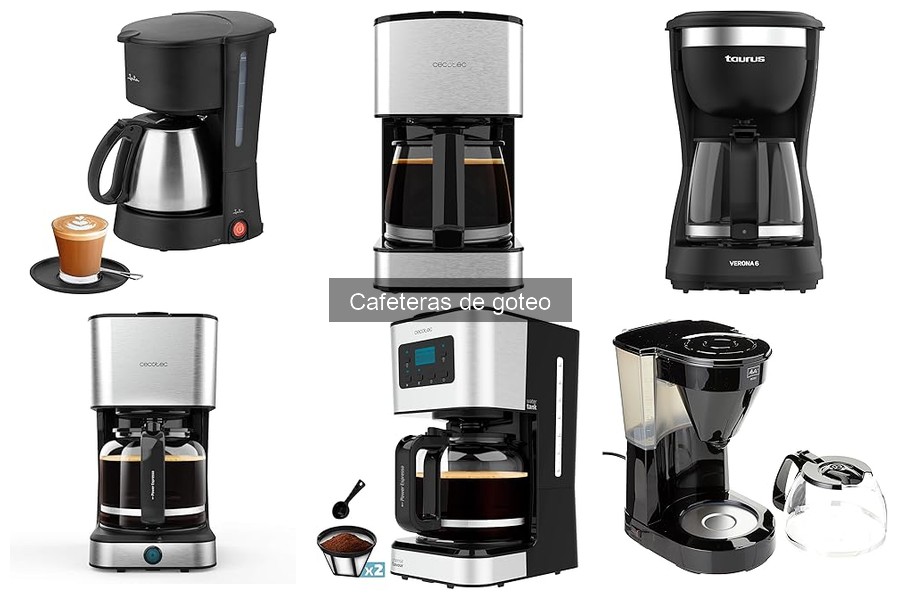 Tipos de cafeteras de goteo: descubre tus opciones