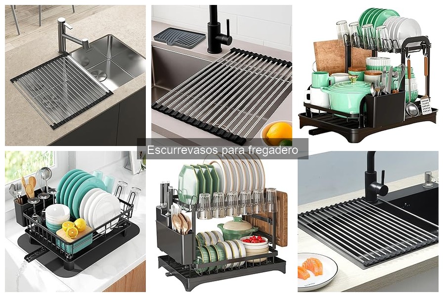 Tipos de escurrevasos para fregadero: Guía definitiva