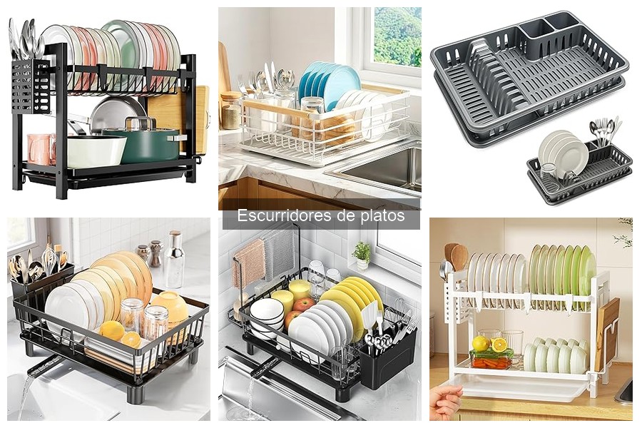 Tipos de escurridores de platos: guía completa y recomendaciones
