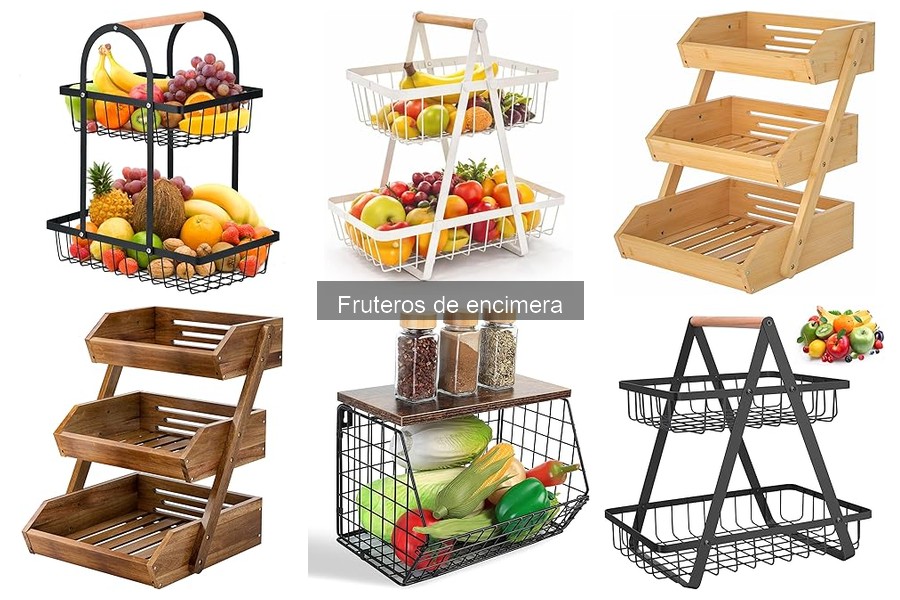 Tipos de fruteros de encimera: ventajas y usos