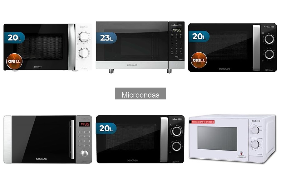 Tipos de microondas y sus características esenciales