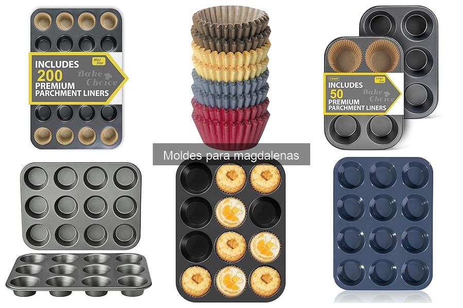 Tipos de moldes para magdalenas: silicona, metal y más