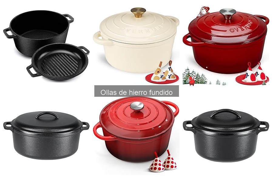 Tipos de Ollas de Hierro Fundido y sus Usos Recomendados