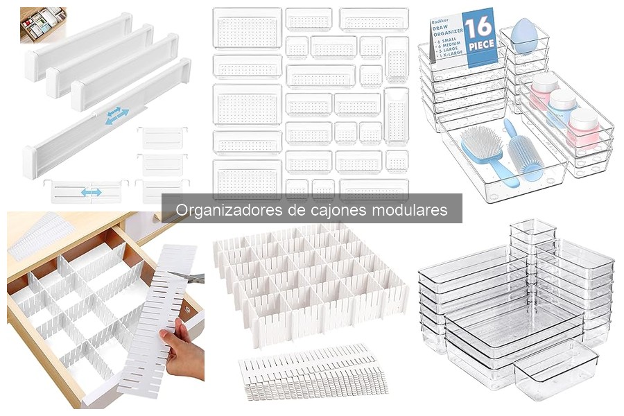 Tipos de organizadores de cajones modulares para tu hogar