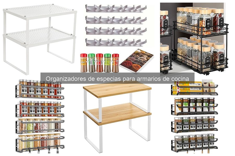 Tipos de organizadores de especias para tu cocina