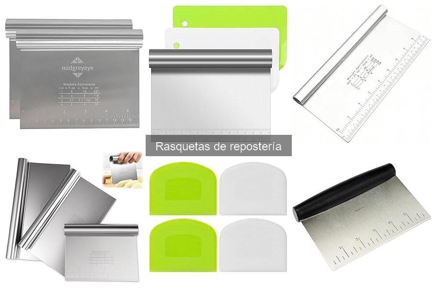 Tipos de rasquetas de repostería: usos y características