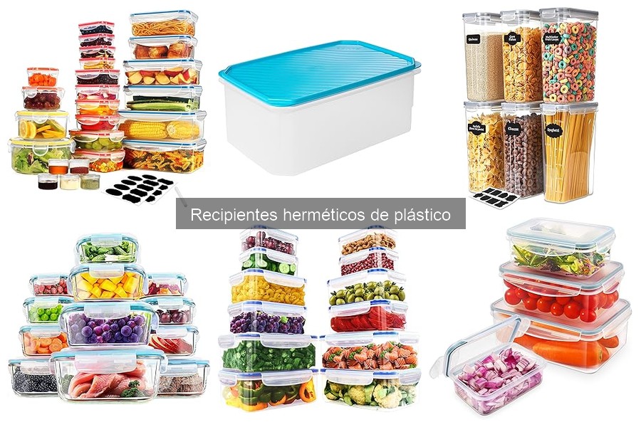 Tipos de recipientes herméticos de plástico para tu cocina