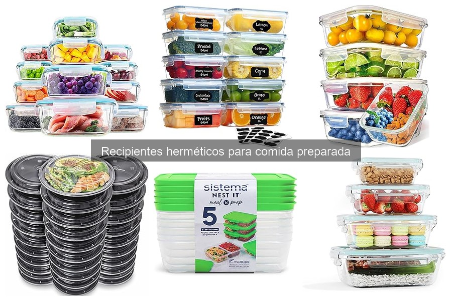 Tipos de recipientes herméticos para alimentos: guía completa