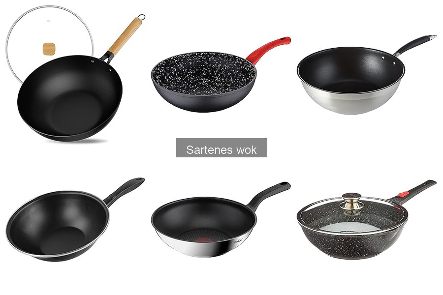 Tipos de sartenes wok: materiales y características